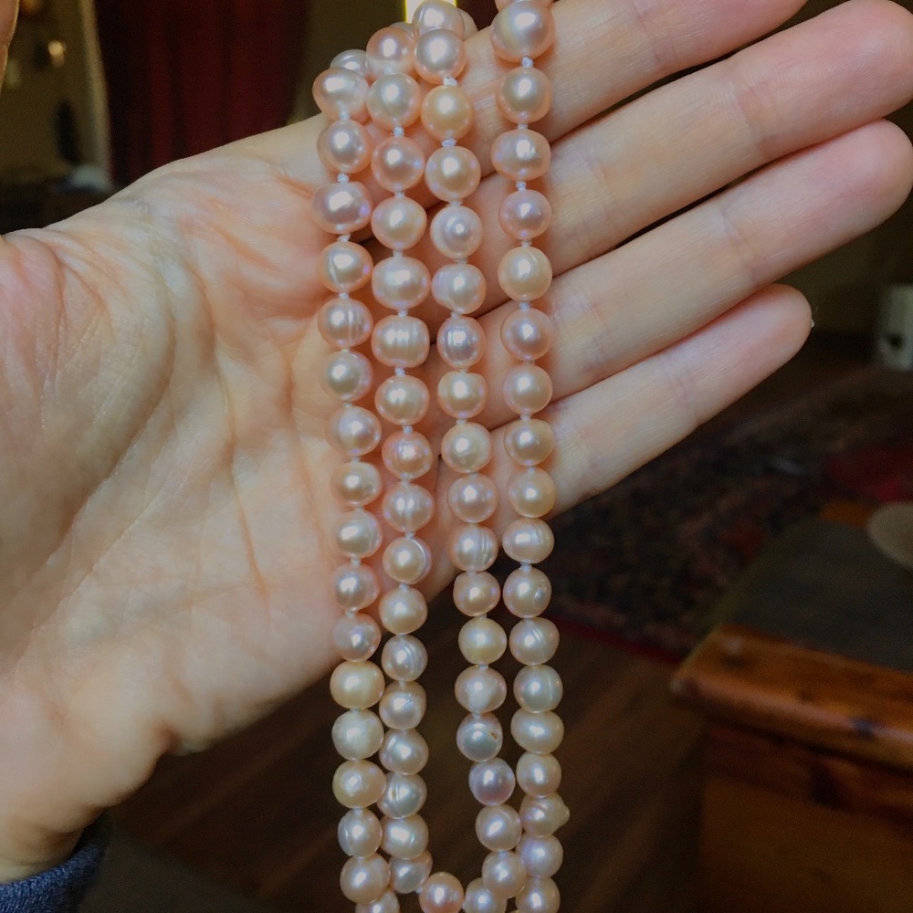 real genuine freshwater pearl necklace